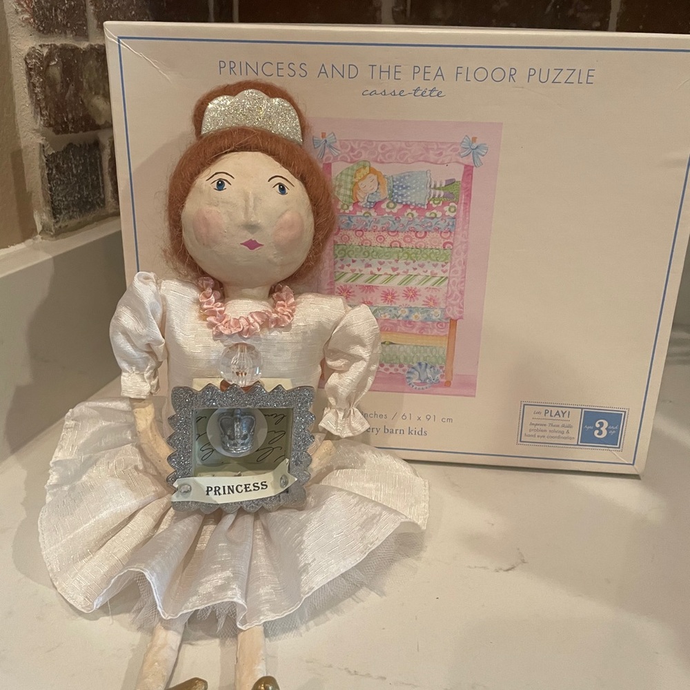 Pottery Barn Princess Doll and Floor Puzzle 🧩